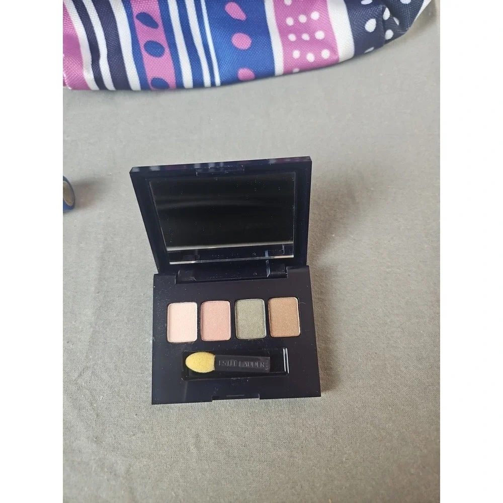 Vintage Estee‎ Lauder Lipstick, Eyeshadow And Makeup Bag